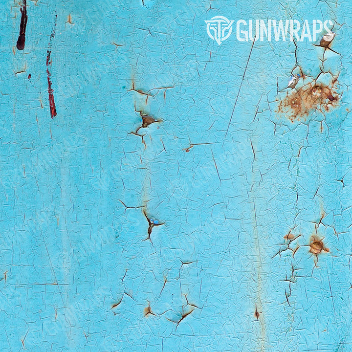 Shotgun Rust 3D Tiffany Blue Gun Skin Pattern