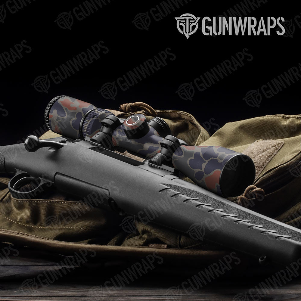 Old School Duck Blue Copper Gun Skin Vinyl Wrap