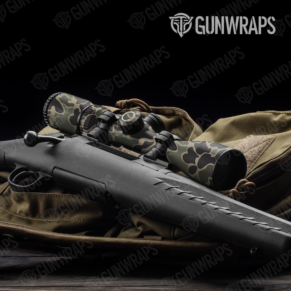 Old School Duck Militant Green Gun Skin Vinyl Wrap