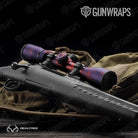 Scope Realtree WAV3 Red Blue Camo Gun Skin Vinyl Wrap