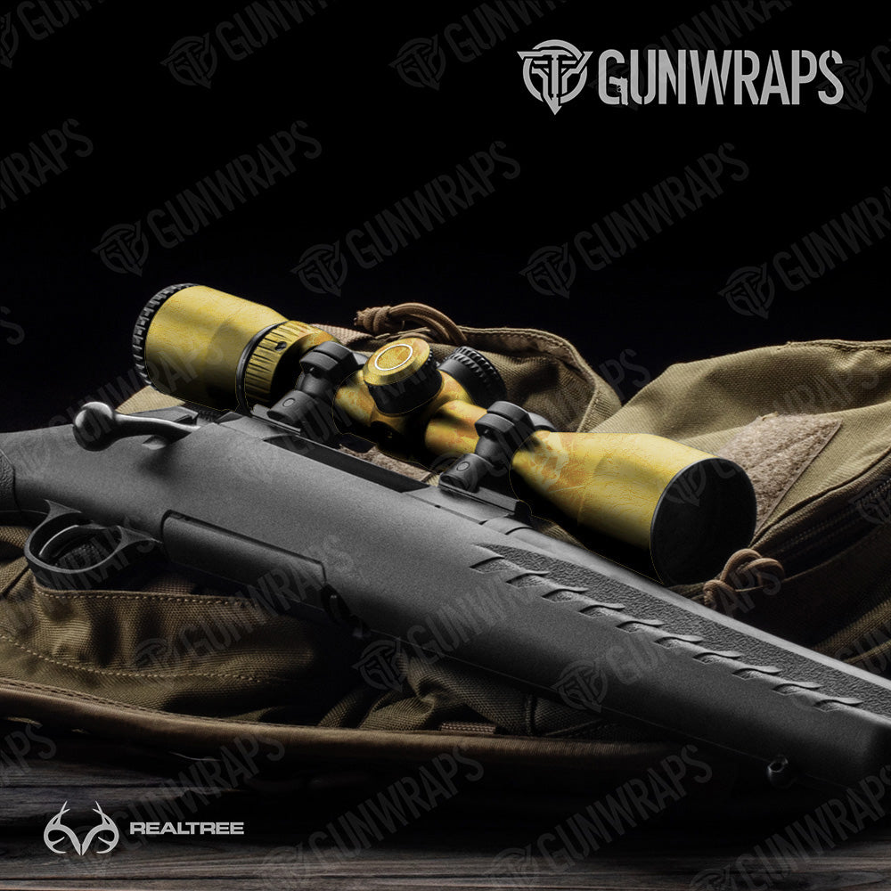 Scope Realtree WAV3 Sunflower Camo Gun Skin Vinyl Wrap