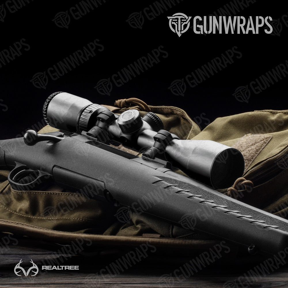 Scope Realtree WAV3 White Camo Gun Skin Vinyl Wrap