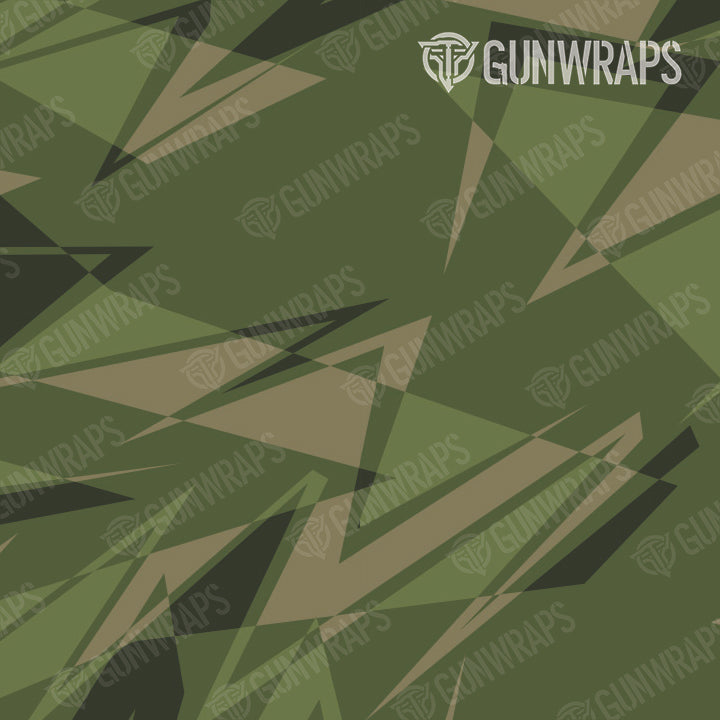 AK 47 Sharp Army Green Camo Gun Skin Pattern