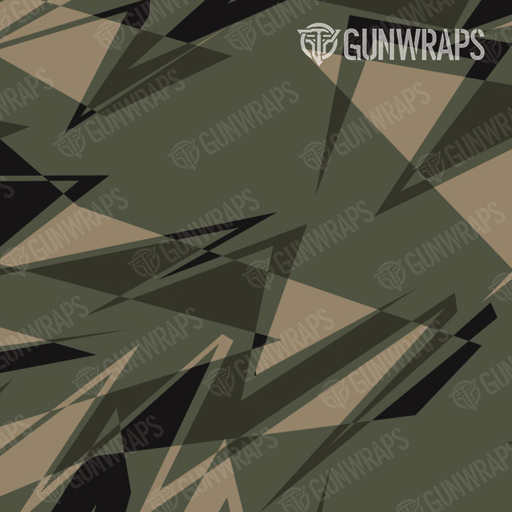Universal Sheet Sharp Militant Green Camo Gun Skin Pattern
