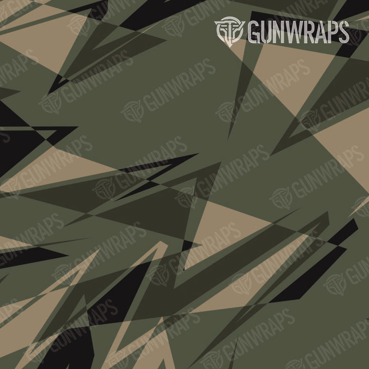 Shotgun Sharp Militant Green Camo Gun Skin Pattern