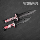Sharp Pink Camo Knife Gear Skin Vinyl Wrap
