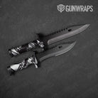 Sharp Urban Night Camo Knife Gear Skin Vinyl Wrap