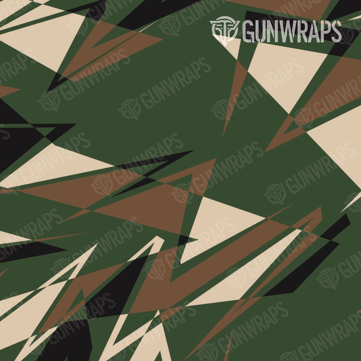 Pistol Slide Sharp Woodland Camo Gun Skin Pattern