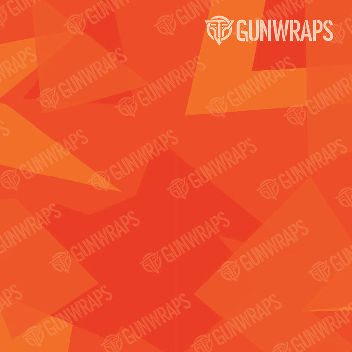 AR 15 Mag Well Shattered Elite Orange Camo Gun Skin Pattern