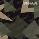 AR 15 Shattered Militant Green Camo Gun Skin Pattern