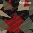 AK 47 Mag Shattered Militant Red Camo Gun Skin Pattern