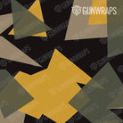 AR 15 Shattered Militant Yellow Camo Gun Skin Pattern