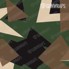 Knife Shattered Woodland Camo Gear Skin Pattern