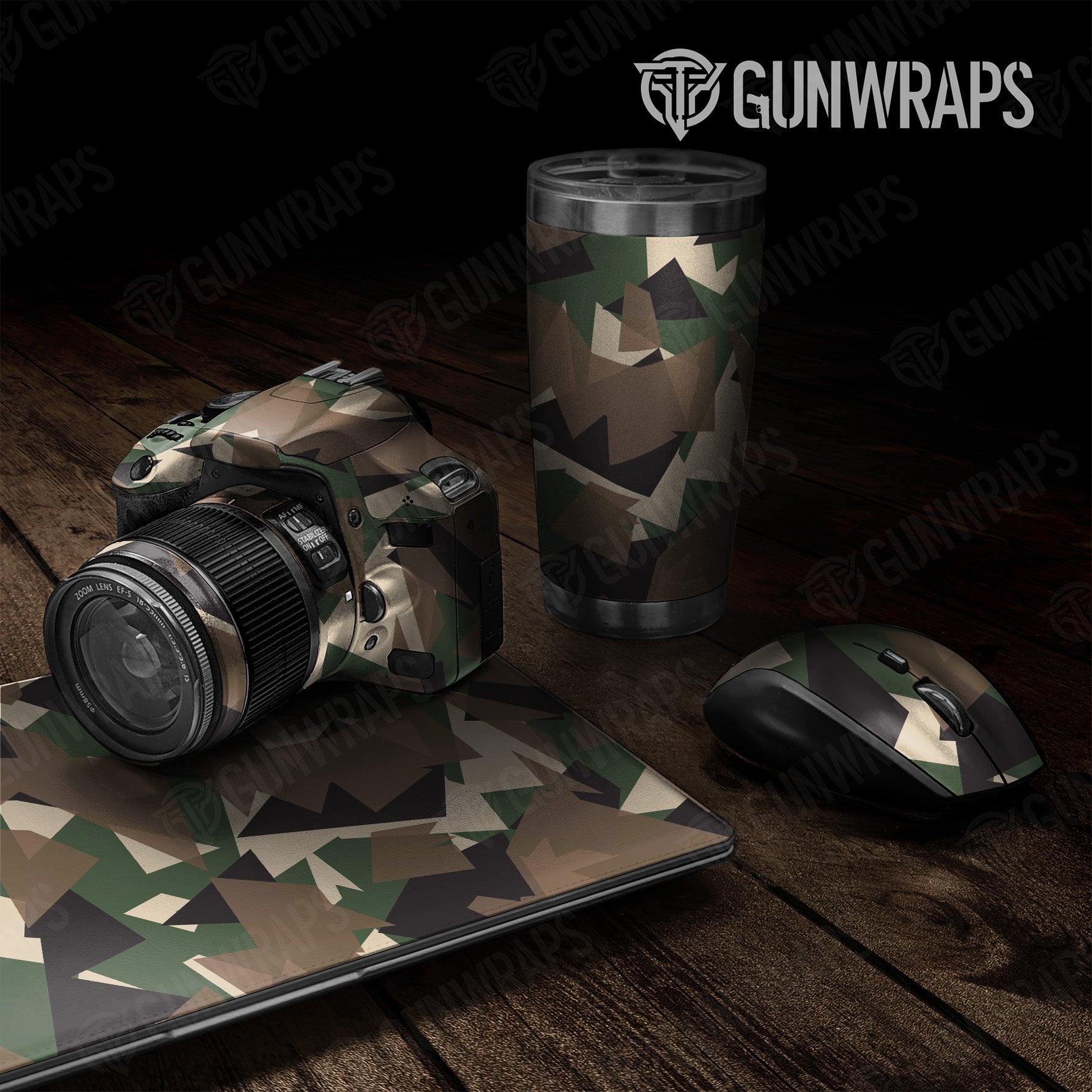 Shattered Woodland Camo Universal Sheet 