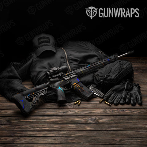 Shattered Laser AR-15 Gun Skin Vinyl Wraps