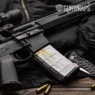 AR 15 Mag Shattered Laser Elite White Heat Gun Skin Pattern