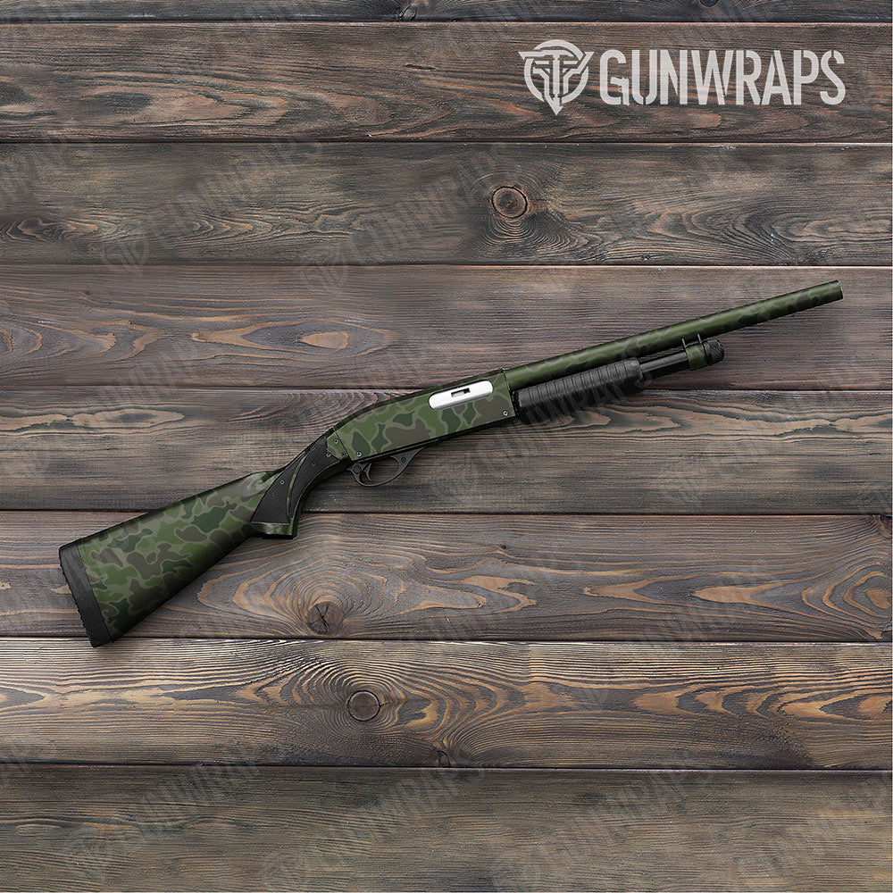 Old School Duck Army Dark Green Gun Skin Vinyl Wrap