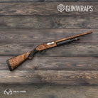 Shotgun Realtree Aspect Burnt Orange Camo Gun Skin Vinyl Wrap