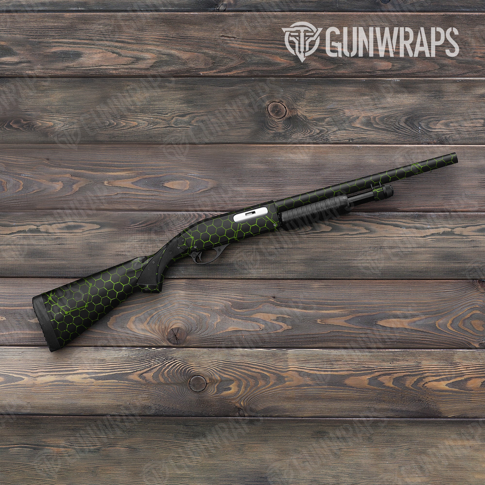Vivid Hex Green Gun Skin Vinyl Wrap