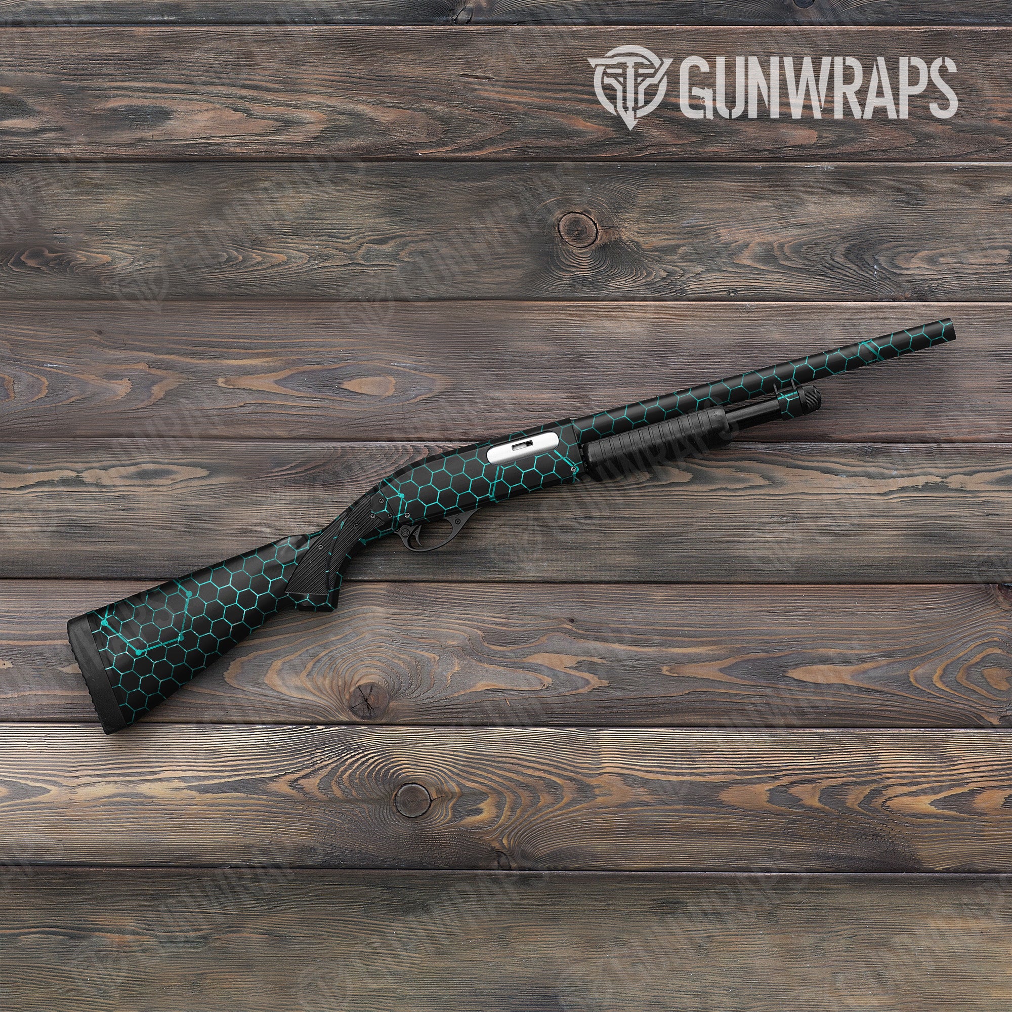 Vivid Hex Tiffany Blue Gun Skin Vinyl Wrap
