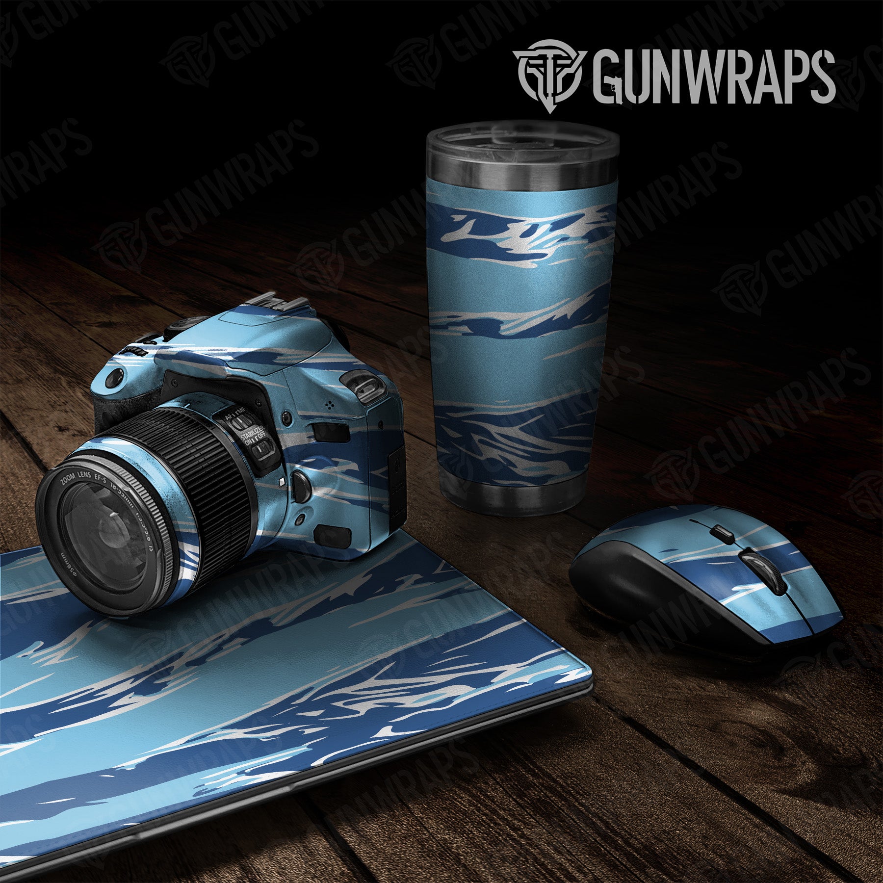 Shredded Baby Blue Camo Universal Sheet 