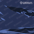 Scope Shredded Blue Midnight Camo Gear Skin Pattern