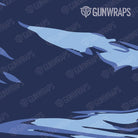 AR 15 Shredded Blue Urban Night Camo Gun Skin Pattern