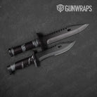 Shredded Urban Night Camo Knife Gear Skin Vinyl Wrap