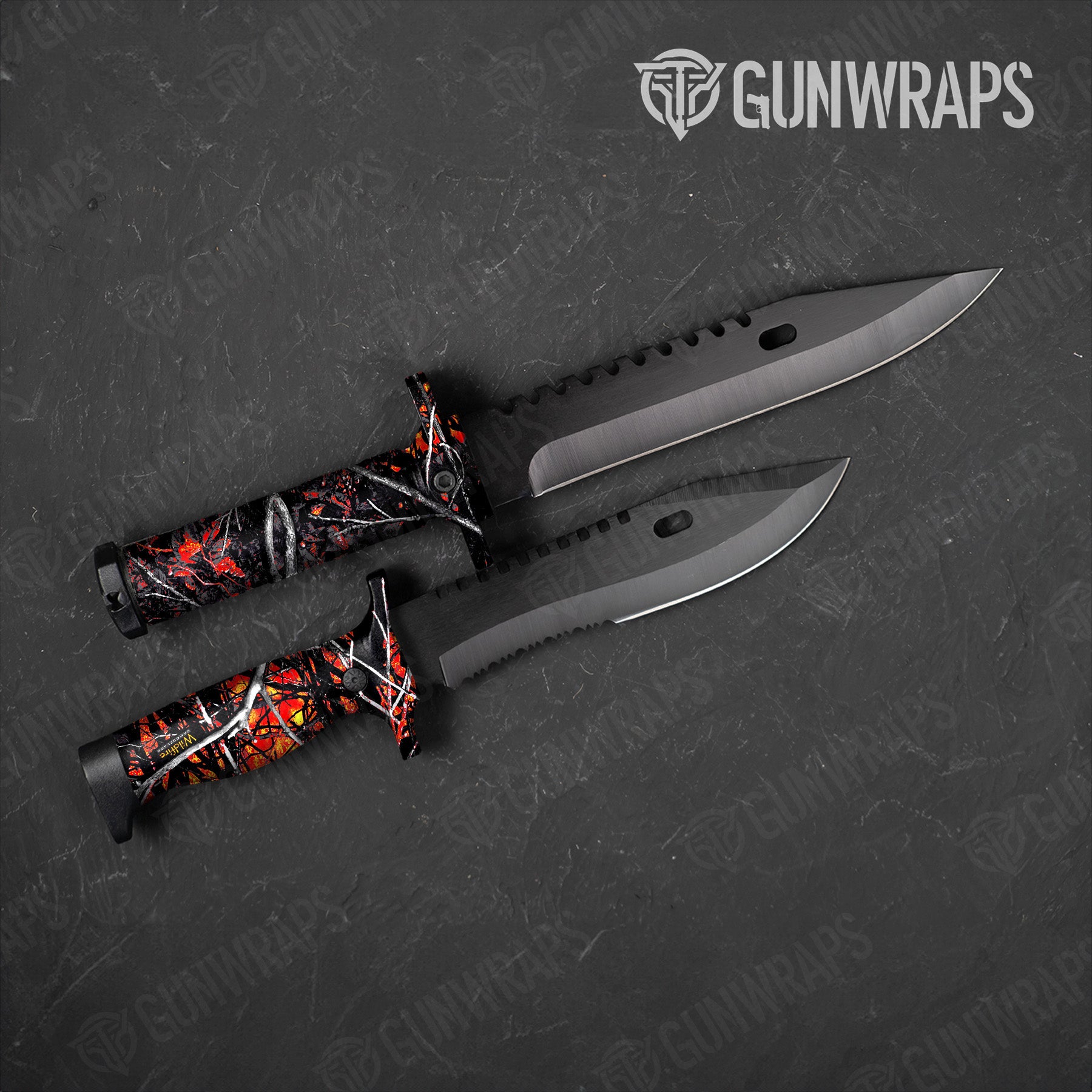 Knife Sirphis Wildfire Camo Gun Skin Vinyl Wrap