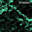 Universal Sheet Skull Aquamarine Gun Skin Pattern