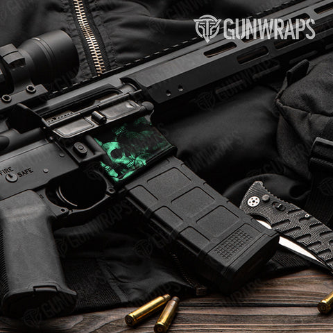 Skull AR-15 Well Gun Skin Vinyl Wraps