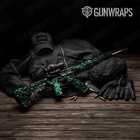 Skull AR-15 Gun Skin Vinyl Wraps