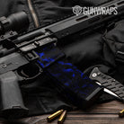 AR 15 Mag & Mag Well Skull Blue Gun Skin Pattern