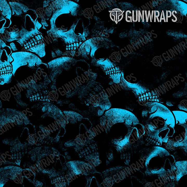 Thermacell Skull Cyan Gun Skin Pattern