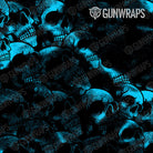 Universal Sheet Skull Cyan Gun Skin Pattern