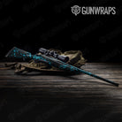 Rifle Skull Cyan Gun Skin Pattern