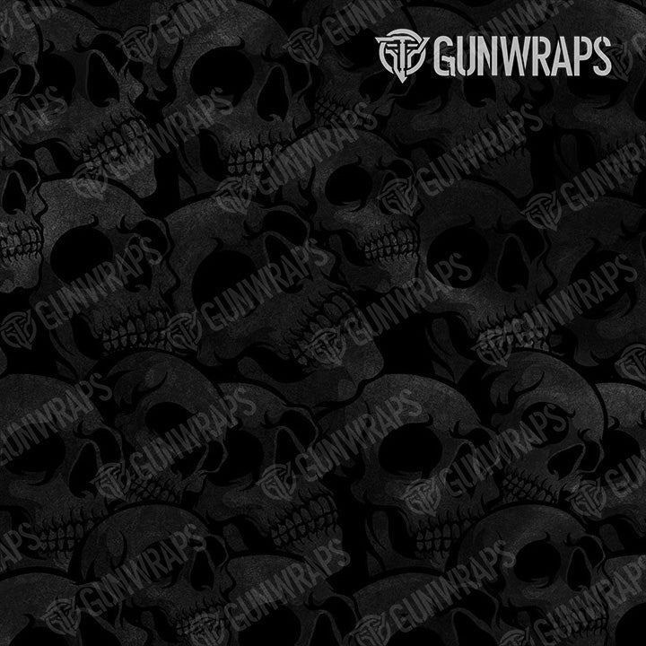 Universal Sheet Skull Grayscale Gun Skin Pattern