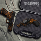 Pistol & Revolver Skull Orange Gun Skin Pattern
