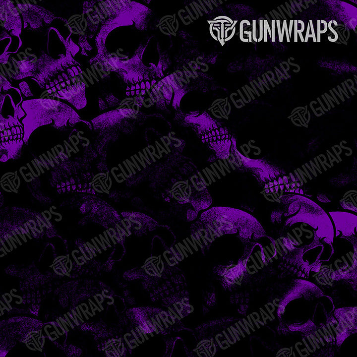 Rifle Skull Purple Gun Skin Pattern