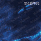 AR 15 Stone Blue Ice Marble Gun Skin Pattern