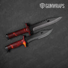 Stone Magma Marble Knife Gear Skin Vinyl Wrap