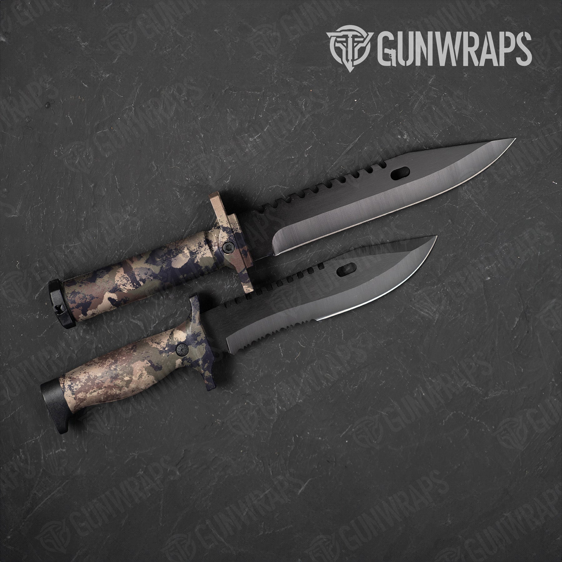 Knife Substrate Saigon Camo Gear Skin Vinyl Wrap Film