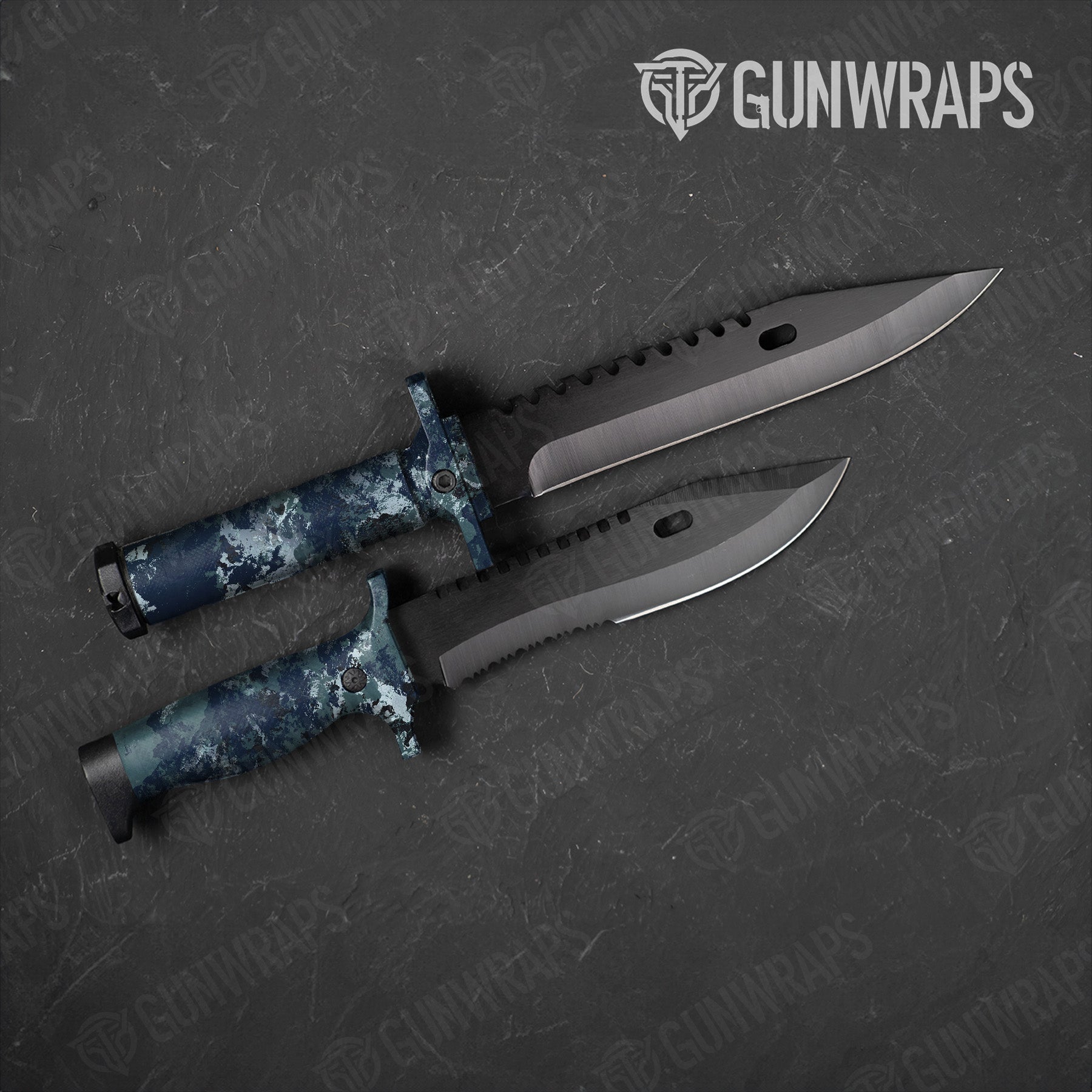 Knife Substrate Saipan Camo Gear Skin Vinyl Wrap Film