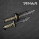 Knife Substrate Sandstone Camo Gear Skin Vinyl Wrap Film