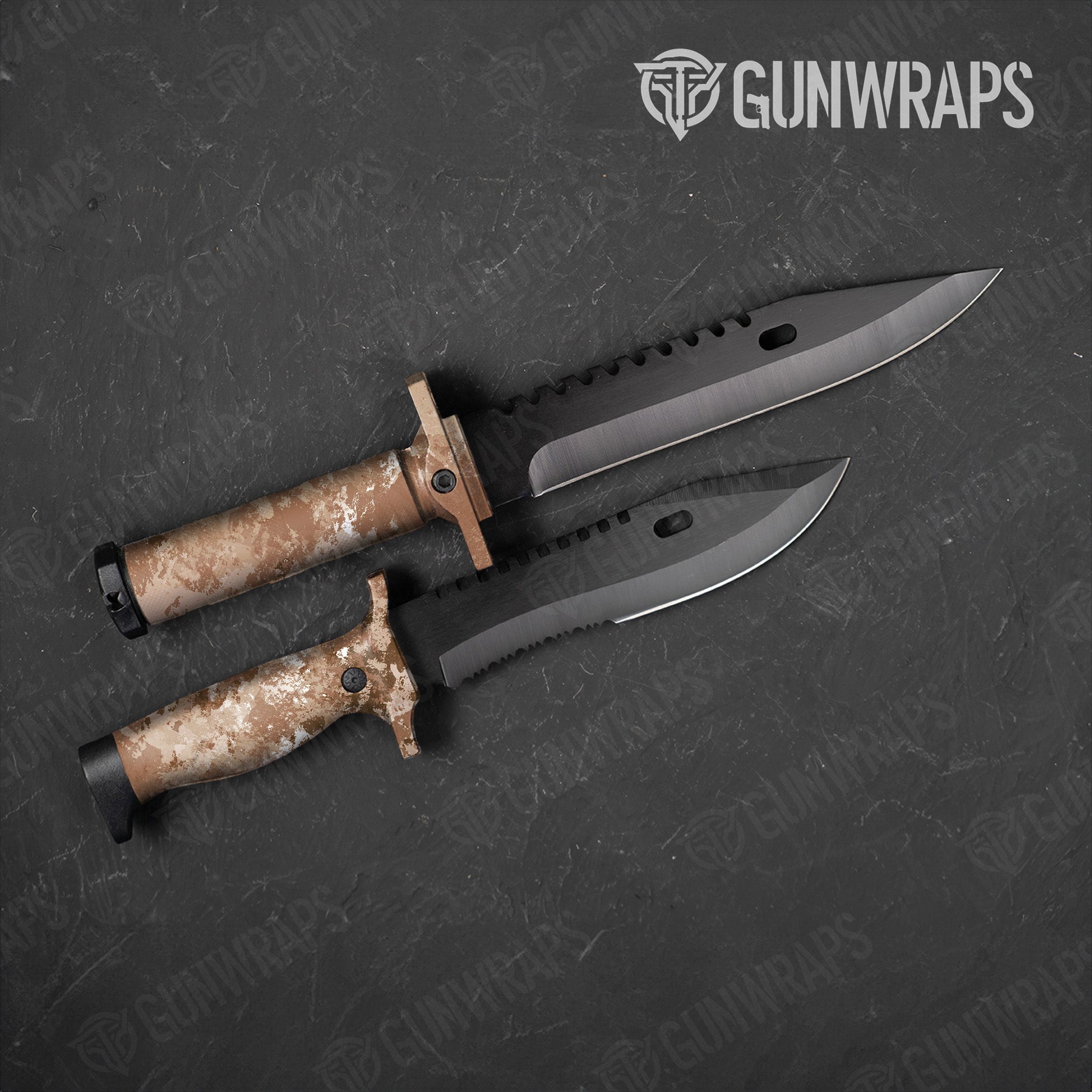 Knife Substrate Sedona Sand-Dune Camo Gear Skin Vinyl Wrap Film