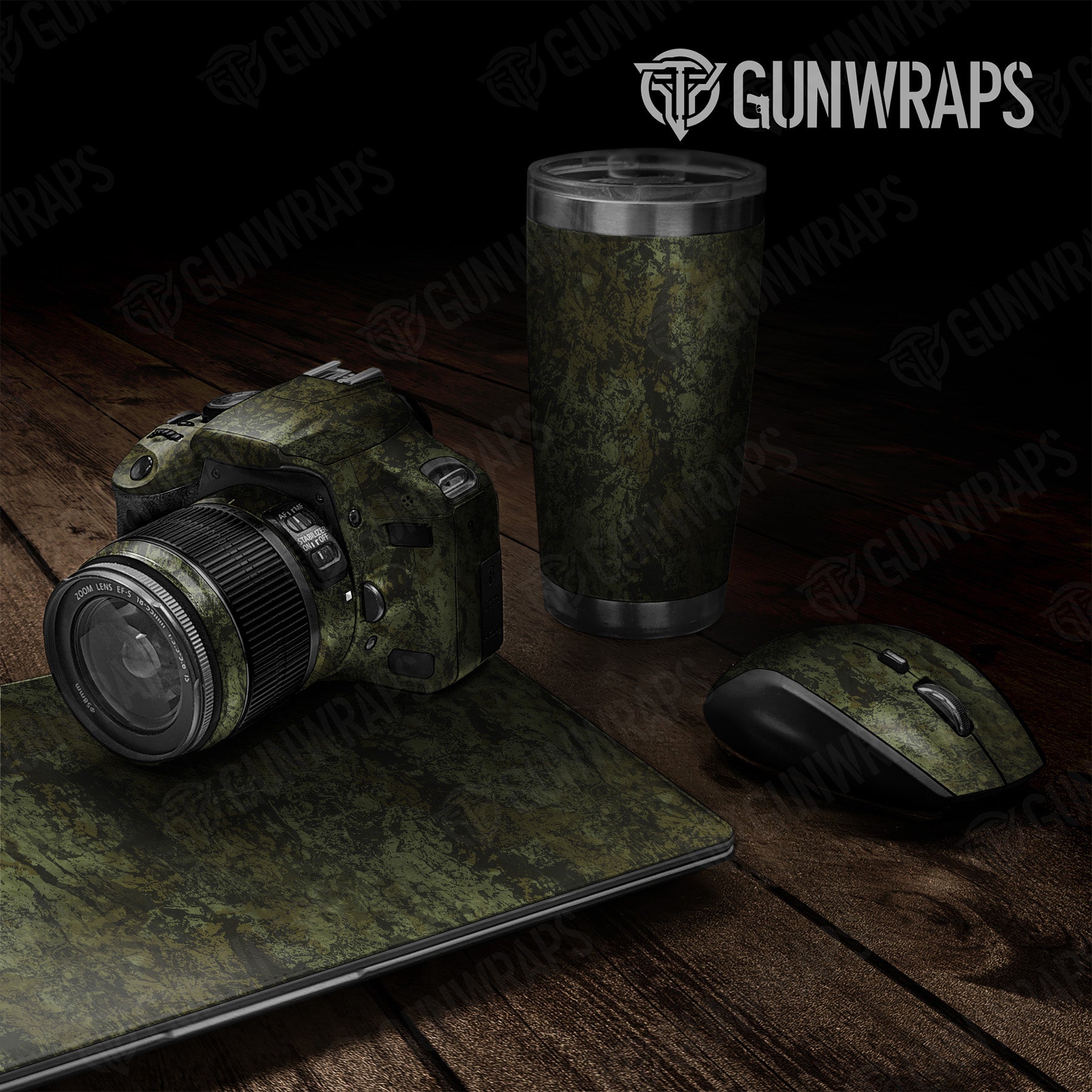 Universal Sheet Substrate Shadowbark Camo Gear Skin Vinyl Wrap Film