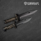 Knife Substrate Shrub Stalker Camo Gear Skin Vinyl Wrap Film