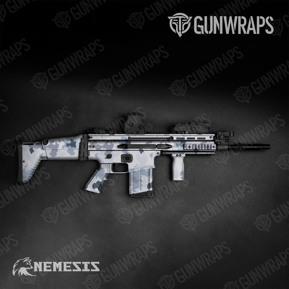 Tactical Large Nemesis Snow Tundra Gun Skin Vinyl Wrap