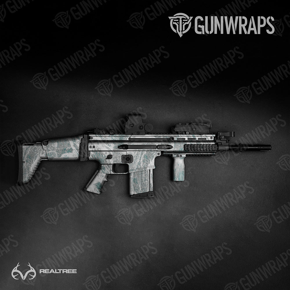 Tactical Realtree Aspect Arctic Camo Gun Skin Vinyl Wrap