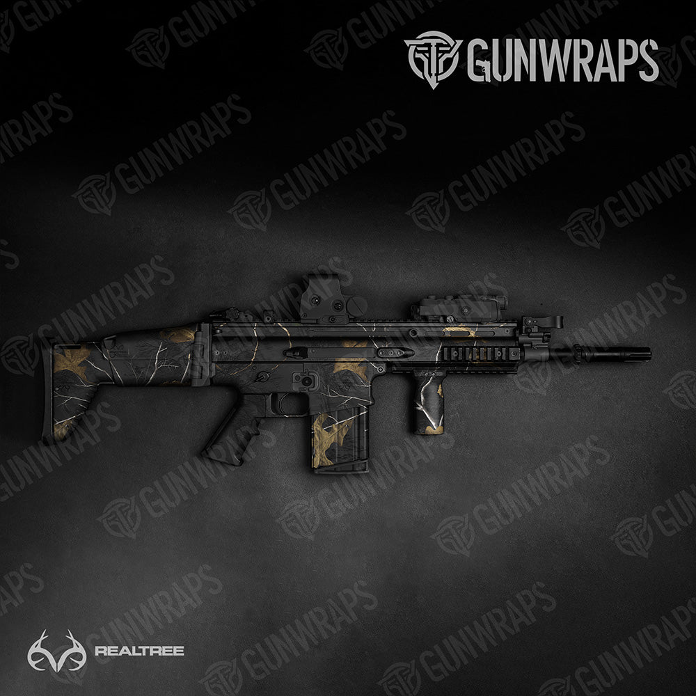 Tactical Realtree XTRA Colors Black Camo Gun Skin Vinyl Wrap